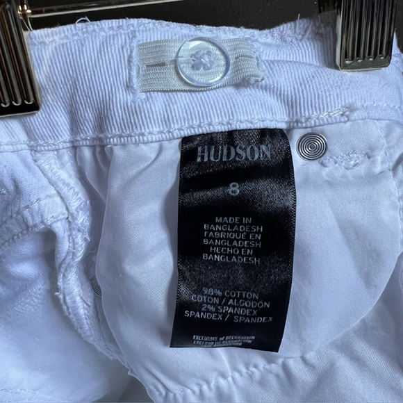 Hudson Skinny White Jeans Girls Size 8 - Picture 6 of 8
